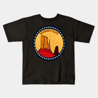 Monument Valley- Colorado Plateau Retro-Vintage Patch Kids T-Shirt